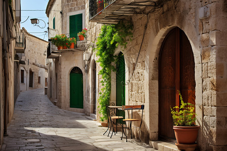 古色古香的意大利街景图片
