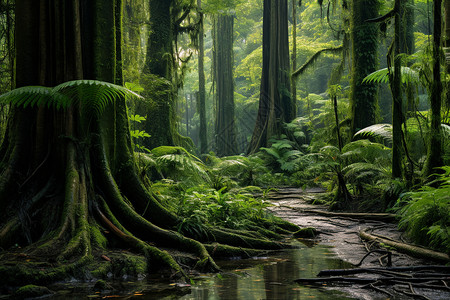 热带丛林的壮观景象图片