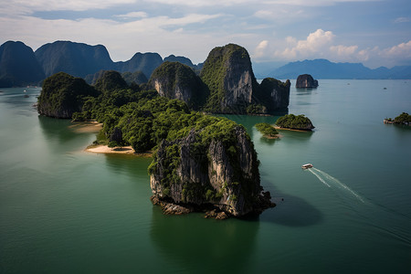 宁静的峡谷风景高清图片