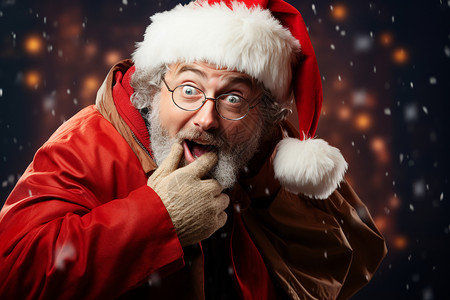 圣诞节活泼的圣诞老人背景图片