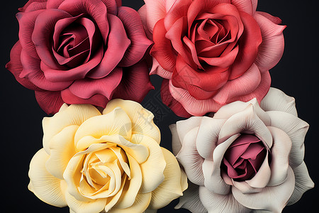 盛开的玫瑰花朵背景图片