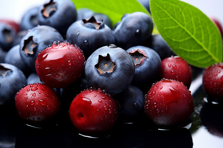 营养美味的蓝莓水果图片