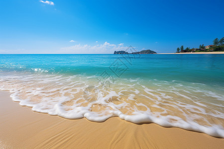 美丽的沙滩背景图片