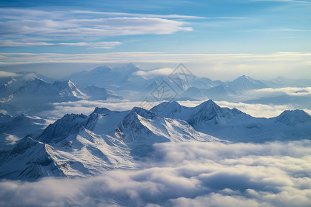 美丽的雪山风景图片