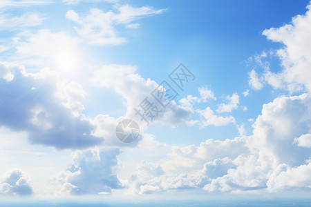 云端的自然风景背景图片