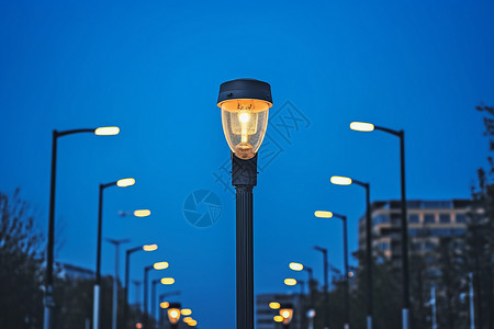 都市中的璀璨灯光背景图片