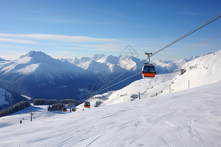 冰雪之旅滑雪场之旅高清图片