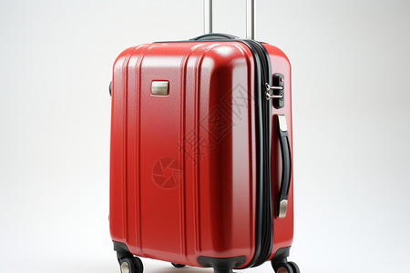 红色箱子小型的行李箱背景