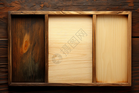 复古的木材框架背景图片