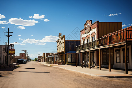 美国西部小镇高清图片