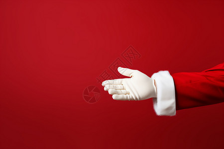 伸手的白手套背景图片