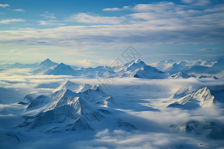 冬天自然的冰川图片