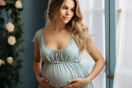 漂亮的怀孕女性背景图片