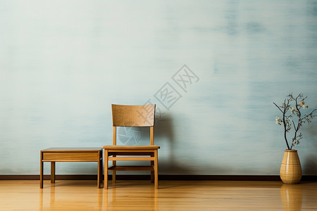 室内的椅子和桌子图片