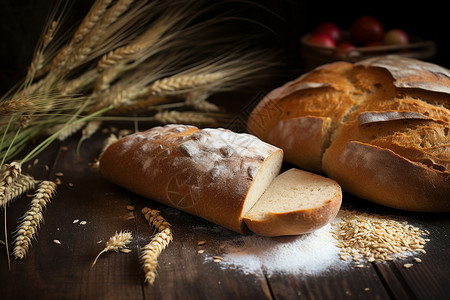传统健康的面包图片