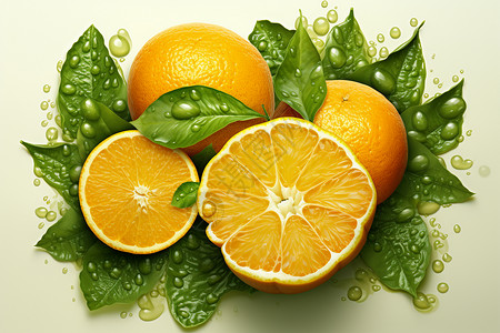 酸甜可口的美味橙子图片