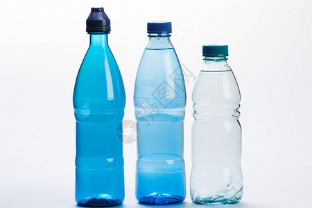 透明瓶子中的水背景图片
