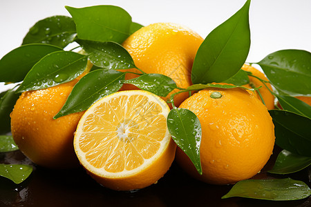 多汁熟透的柑橘图片