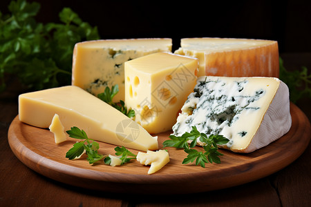 美味的奶酪新鲜干酪高清图片