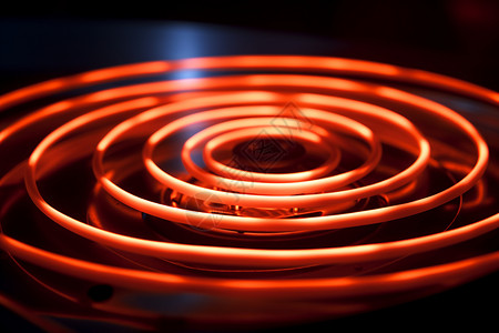 电烤箱炉灶上的电热器设计图片