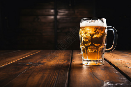 冰镇啤酒背景图片