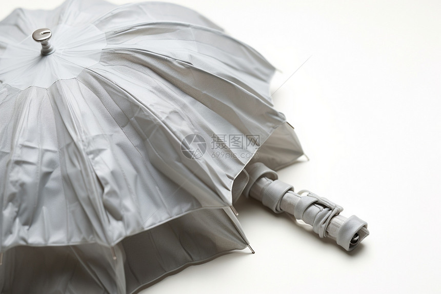 白色的雨伞伞面图片