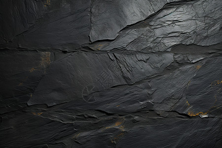 一个石头素材黑色的岩石纹理背景背景