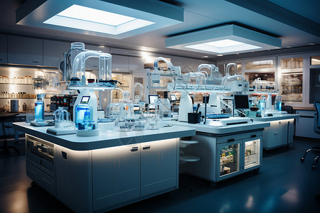 医疗科技展板科技的医疗实验室背景