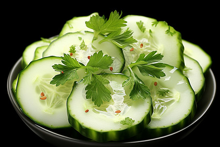 新鲜绿色蔬菜的盘子图片
