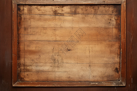 年代悠久的木质相框高清图片