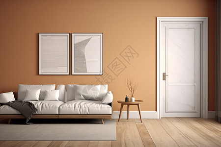 简洁的客厅装饰风格背景图片