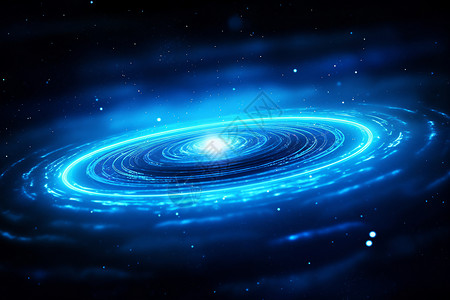 蓝色银河之星星空下的奇幻旅程设计图片