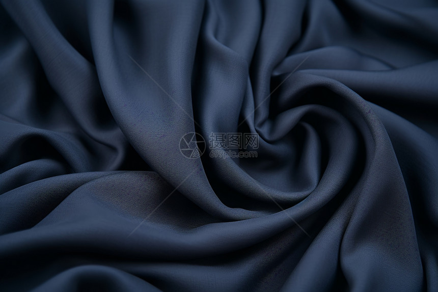 深蓝色的丝绸图片