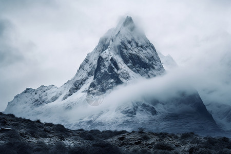 云中山峰图片