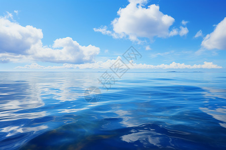 碧海蓝天下的大海图片