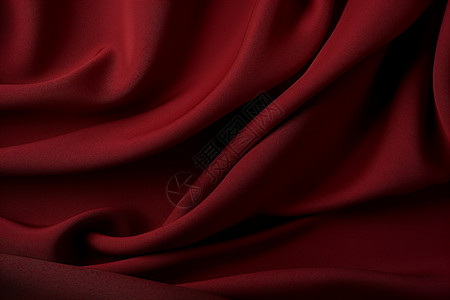 红色奢华柔软的红色绸缎面料背景