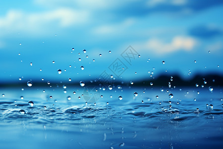 天气雨清凉雨滴设计图片