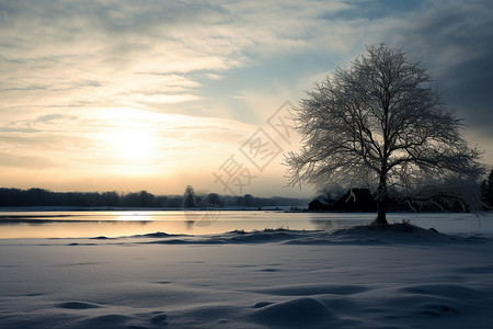 美丽的雪景图片