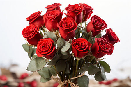 浪漫的玫瑰花朵背景图片