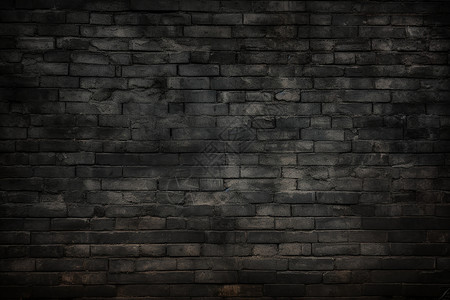 黑色的砖墙背景图片