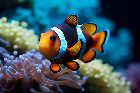 海底奇观的小丑鱼图片