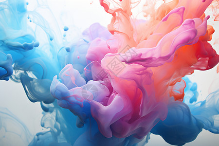 染料墨水色彩流动艺术背景设计图片