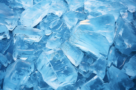 蓝色的冰块背景图片