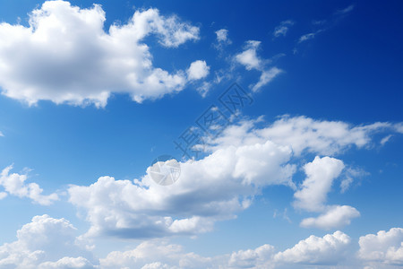 蓝天白云的自然风景图片