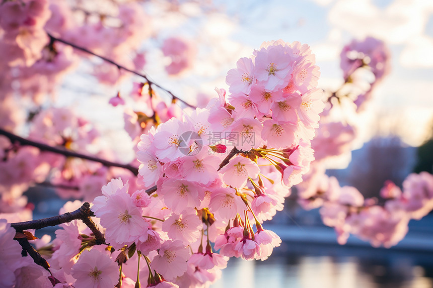 美丽的樱花盛开图片