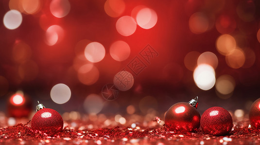 圣诞节球庆祝圣诞节的装饰背景设计图片
