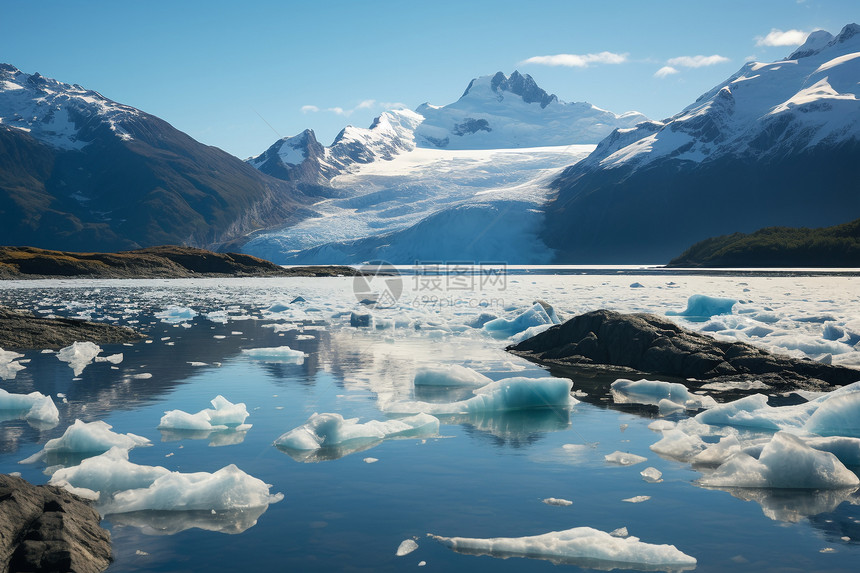 国家冰川地质公园的美丽景观图片