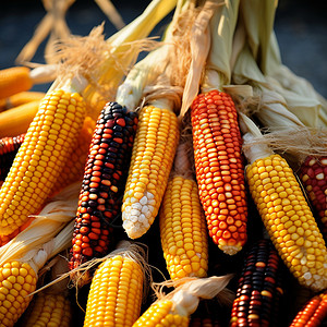 秋季成熟的玉米图片