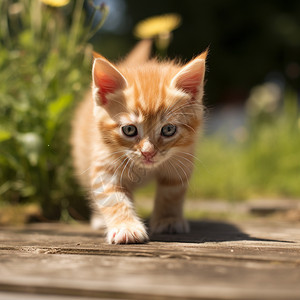 呆萌的猫咪幼崽图片