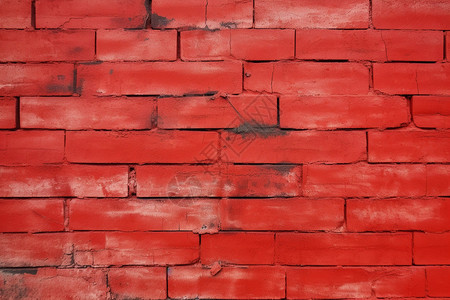 破旧的红色砖墙背景背景图片